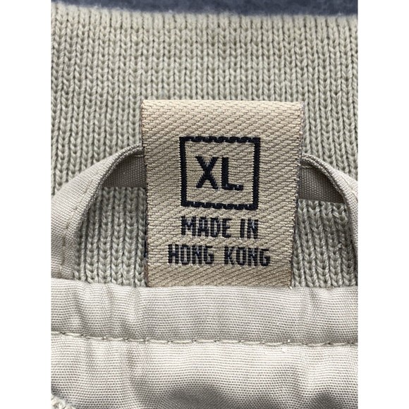 Dunbrooke Club Collection Henley Pullover Sweaters Mens X-Large Beige Lined Logo - Picture 9 of 15